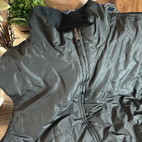Reversible men’s Faux Suede & Black Puffer Outerwear Jack Vest Mens Extra Large - Picture 3 of 9